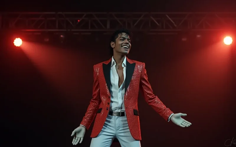 Como o figurino do filme de Michael Jackson foi recriado